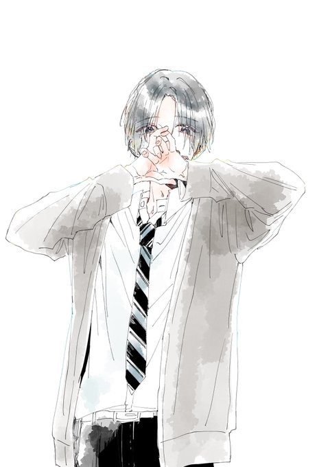センター分け男子のtwitterイラスト検索結果