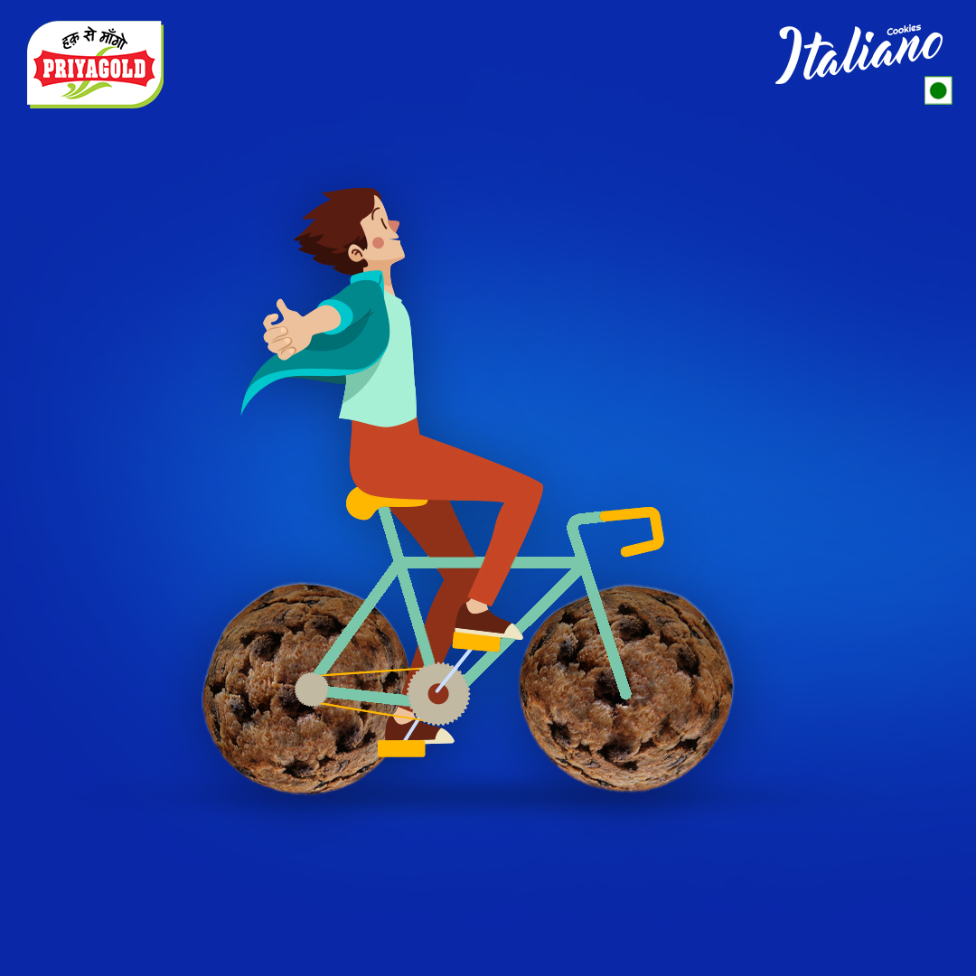 Paddle up your hunger with the goodness of our Italiano Choco Chip Cookies.

Enjoy the blast of choco chips on every bite when you relish our delicious cookies.

To know more about other Priyagold products, visit: priyagold.com