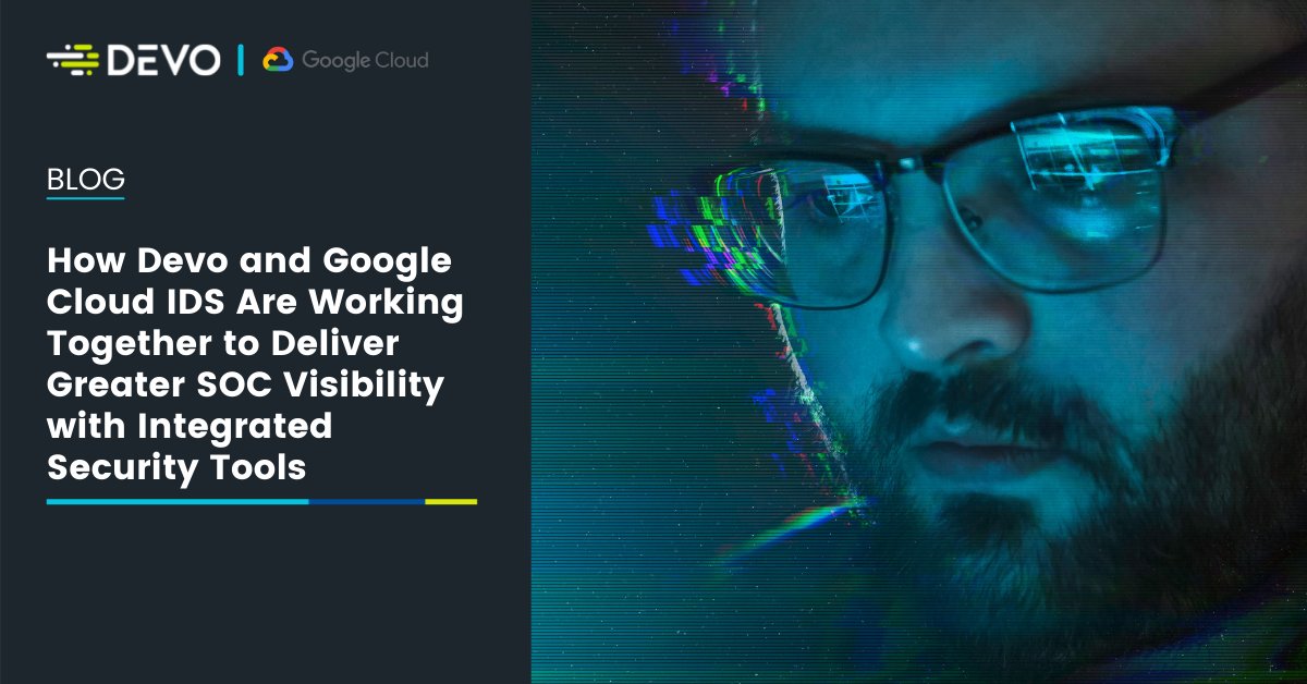 devo_Inc's tweet photo. Today, Devo is pleased to announce an integration with @googlecloud IDS. Learn how we're making streamlined #cybersecurity analytics a reality by reading this blog. ☁️ https://t.co/3waCz1qRn6
#SOC #securityvisibility #securityanalytics https://t.co/bp76KkNtTj