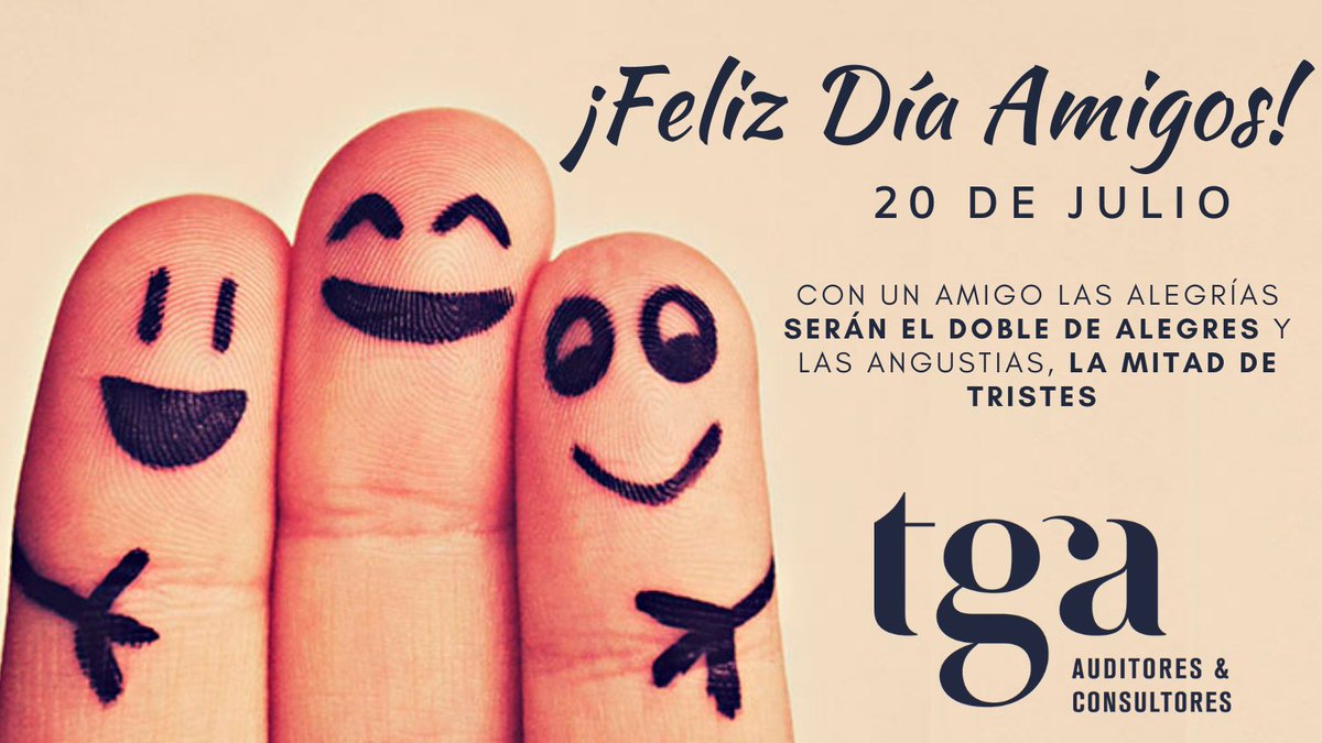 TGA_CONSULTORES's tweet photo. ¡FELIZ DÍA DE LA AMISTAD! 🎊

Hoy celebramos a las personas que elegimos para acompañarnos y disfrutar de la vida 🥳

#DiaDelAmigo #Amistad #Compañerismo #Argentina #TGA https://t.co/C9di4d7gVk