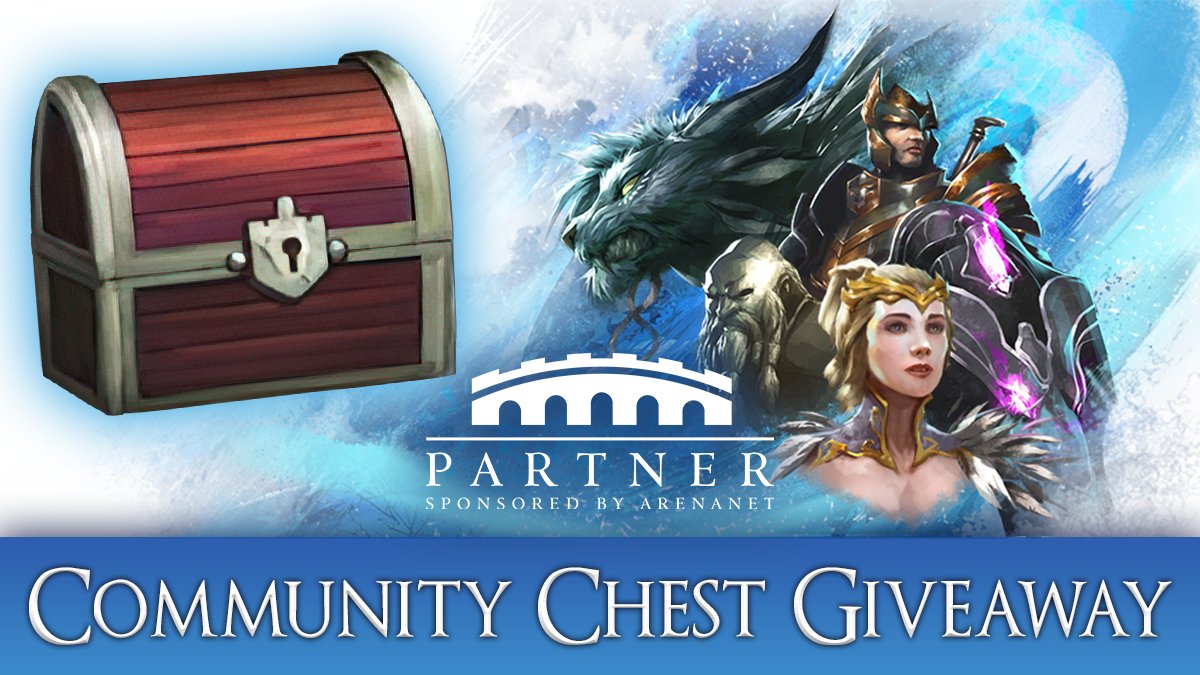 🌟#GuildWars2 GIVEAWAY🌟
The End of Dragons Announcement Stream is coming up on July 27th!

To celebrate, I'm giving away 3 Community Chests, sponsored by <a href="/ArenaNet/">ArenaNet</a> 

To enter:
🔁Follow <a href="/Dawnwhisper/">Dawnwhisper✨</a> + Retweet this
🎁Entries close: Tuesday 27th, 11pm BST

Good luck!
#GW2EOD #GW2