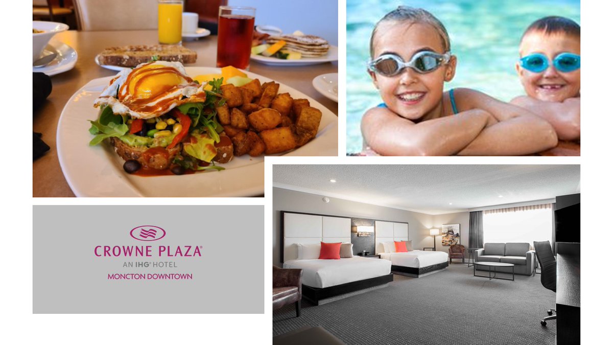 When travelling to Moncton, choose Crowne Plaza Moncton as your hotel of choice. #Moncton #downtown #familyvacation #hotel #indoorpool #staycation