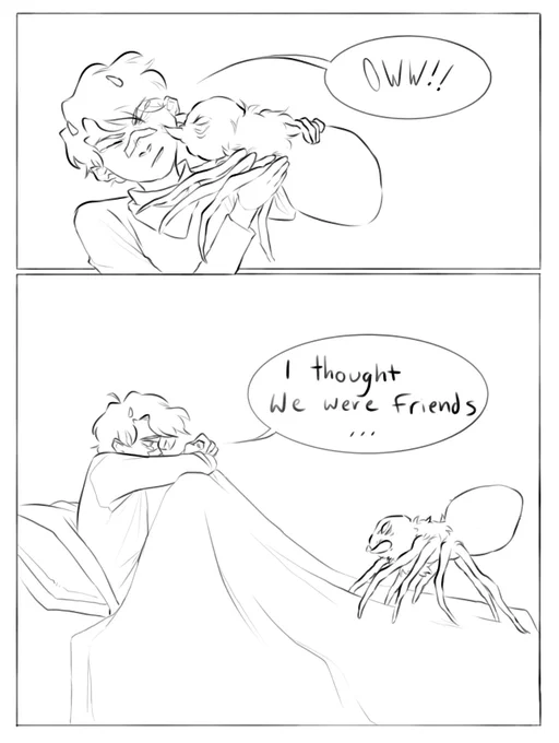 Emotional support spider (2/2) // cw spider , injury 