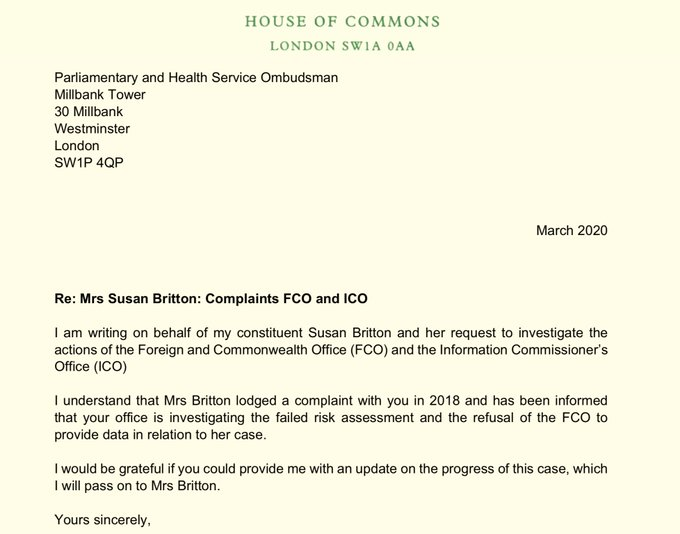 SUSANBR47706704's tweet photo. @GwynneMP @DingaBelle @PHSOmbudsman @DWP Perhaps now @DrBenSpencer will insist on ROBUST investigation into @FCDOGovUK policy of apparently aiding well-connected🇬🇧'offenders' abroad - and 'assassinating' the🇬🇧families of their victims?#whereismarkpoole #vickytuck @CommonsPACAC @CommonsForeign @HumanRightsCtte https://t.co/CsZLTjgSs4