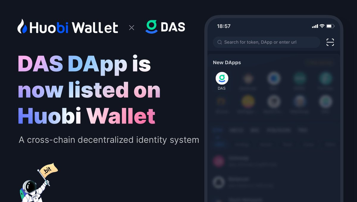 DIDbased's tweet photo. 🎉Exciting! DAS is now listed on HuobiWallet 
@HuobiWallet
Cross-chain decentralized identity system
🚀Launch at 12:00 on July 21(UTC+0)

✅Cross-chain!
ETH&amp;TRX&amp;Other public chains

👉Details https://t.co/RNfAnHoXgZ
👉Guide https://t.co/dsPaIRD046
@cctip_com airdrop 100 doge 1000 https://t.co/ZWuNLJ5zPQ