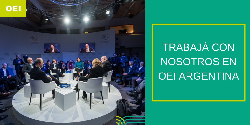 [OFERTA LABORAL] Buscamos asistencia técnica para organizar y coordinar jornadas de debate y/o conversatorios

💻Más información: oei.int/oficinas/argen…

#TrabajoAr