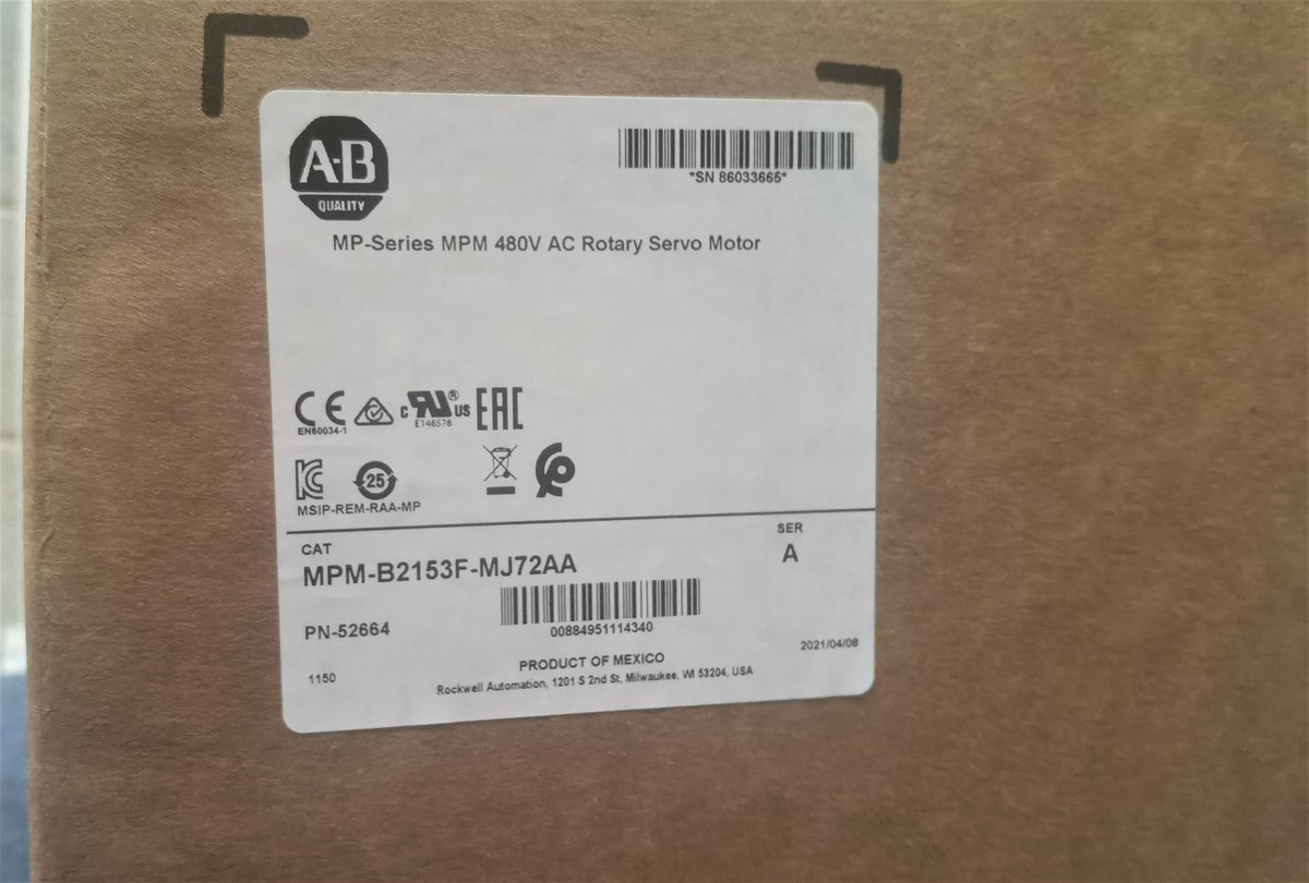 EuropeanElectro's tweet photo. We're saying goodbye to this servomotor already! 
It's hard to keep these in-stock, they are always in popular demand...

Any &amp; all enquiries to sales@european-electronics.com

MPM-B2153F-MJ72AA
#ServoMotor
#IndustrialAutomation
#Allen #Bradley https://t.co/eqk0SZq059