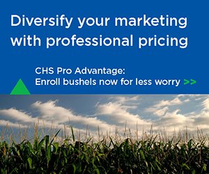 Using CHS Pro Advantage for pricing your grain means more diversification and less worry, which is a good marketing strategy. Enroll now.
