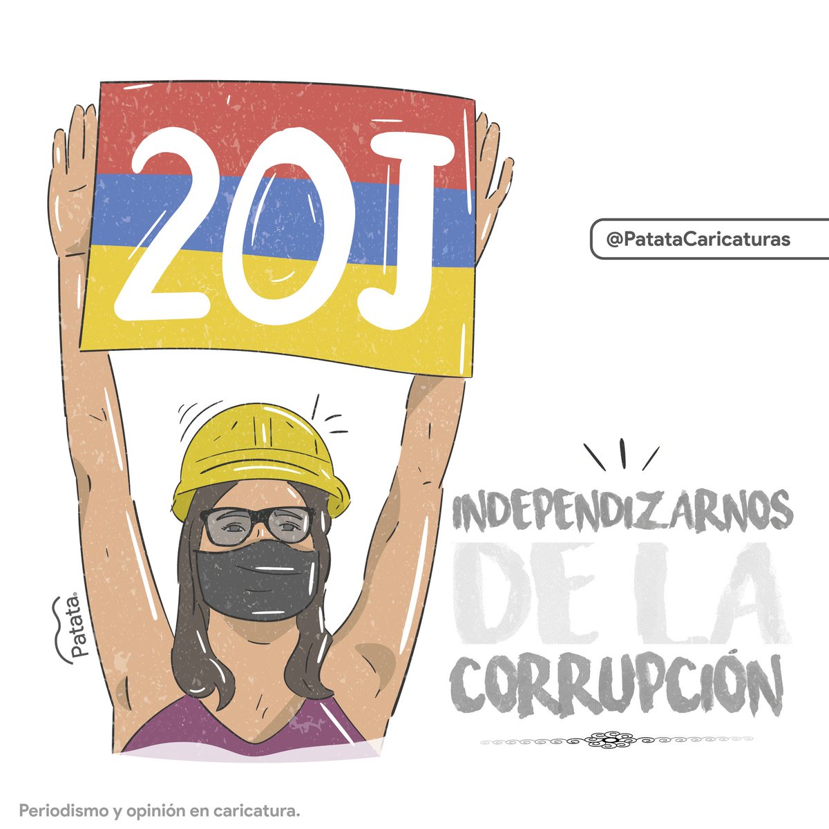 PATATAdibujo's tweet photo. #ParoNacional20J Independizarnos de la corrupción ✊🏽 https://t.co/LItZlk8lJ1
