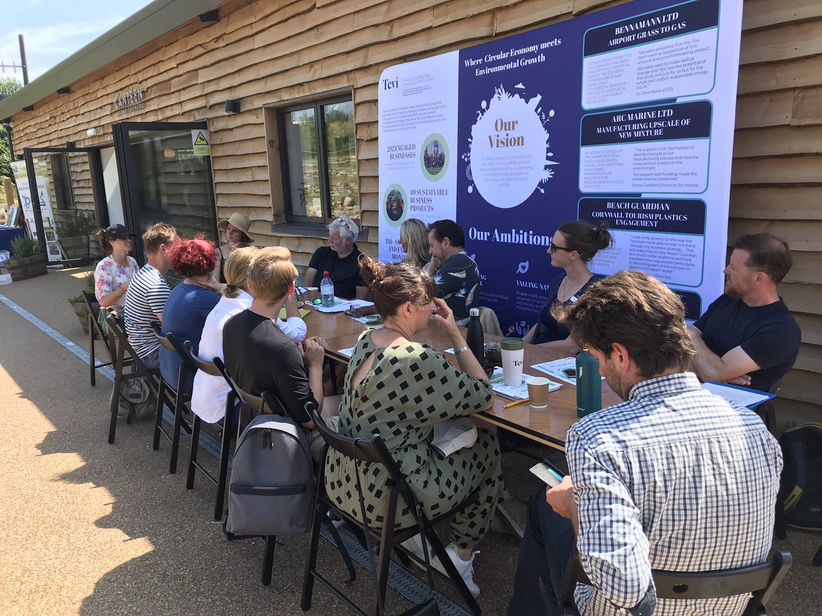 tevicornwall's tweet photo. Fantastic day @NewquayOrchard with Tevi businesses looking at environmental sensors and their application supporting #environmentalgrowth https://t.co/W6zPHRACxD