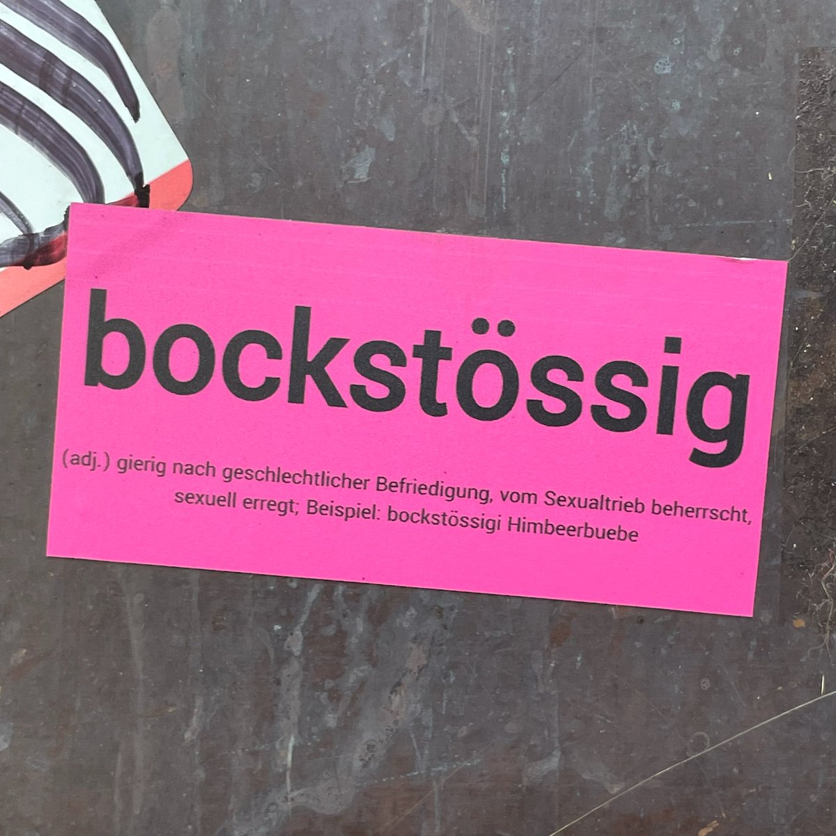 mhofstaetter's tweet photo. #berndeutsch #streetart #thun https://t.co/XwFXCKWLT9