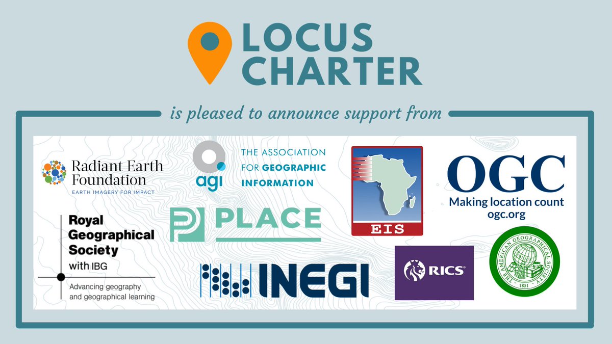 LocusCharter's tweet image. The @LocusCharter has announced initial supporting organizations working to advance the responsible and ethical use of #locationdata. Read more about the Locus Charter and join the community: ethicalgeo.org/locus-charter-…