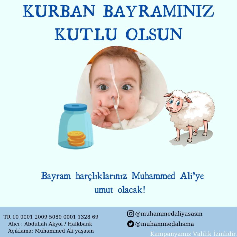 1 RT ya da 10 TL ile nefes olabilirsiniz 
@muhammedalisma 

#KurbanBayramı #orkid #BlueOrigin Orkid Harclık #AsıDeğilSeriKatil Duenyaya #TrtKapatılsın #BesiktastanOEzuerDileNevzat #EidMubarak #EidAdhaMubarak #EidAlAdha #KurbanCinayettir