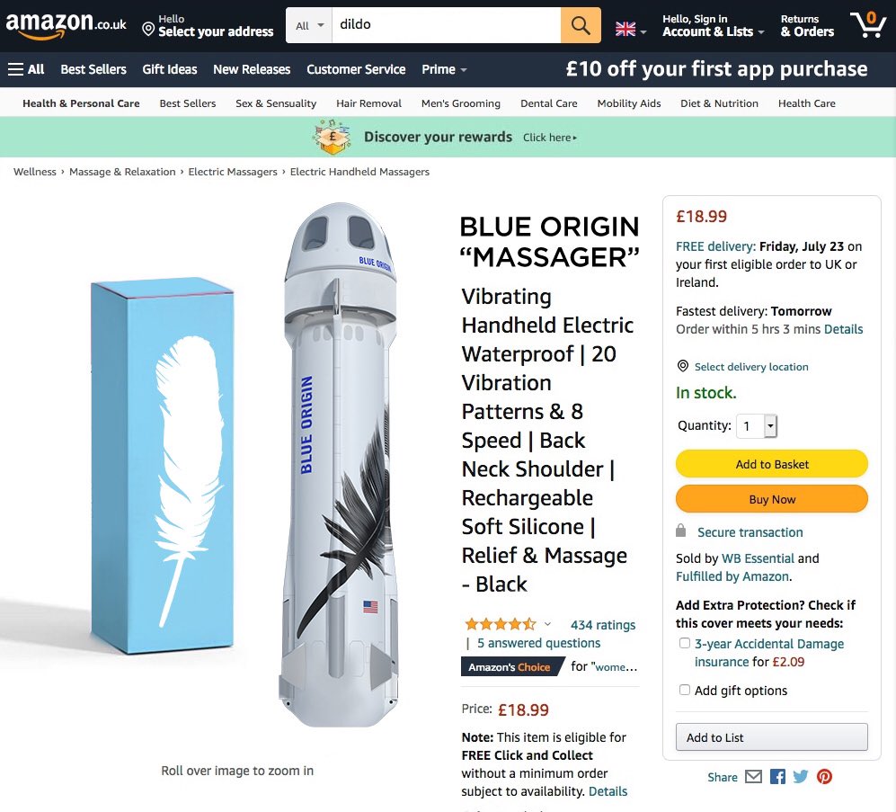 ThePolitibot's tweet image. Congratulations #BlueOrigin, fantastic to watch. @JeffBezos @amazon