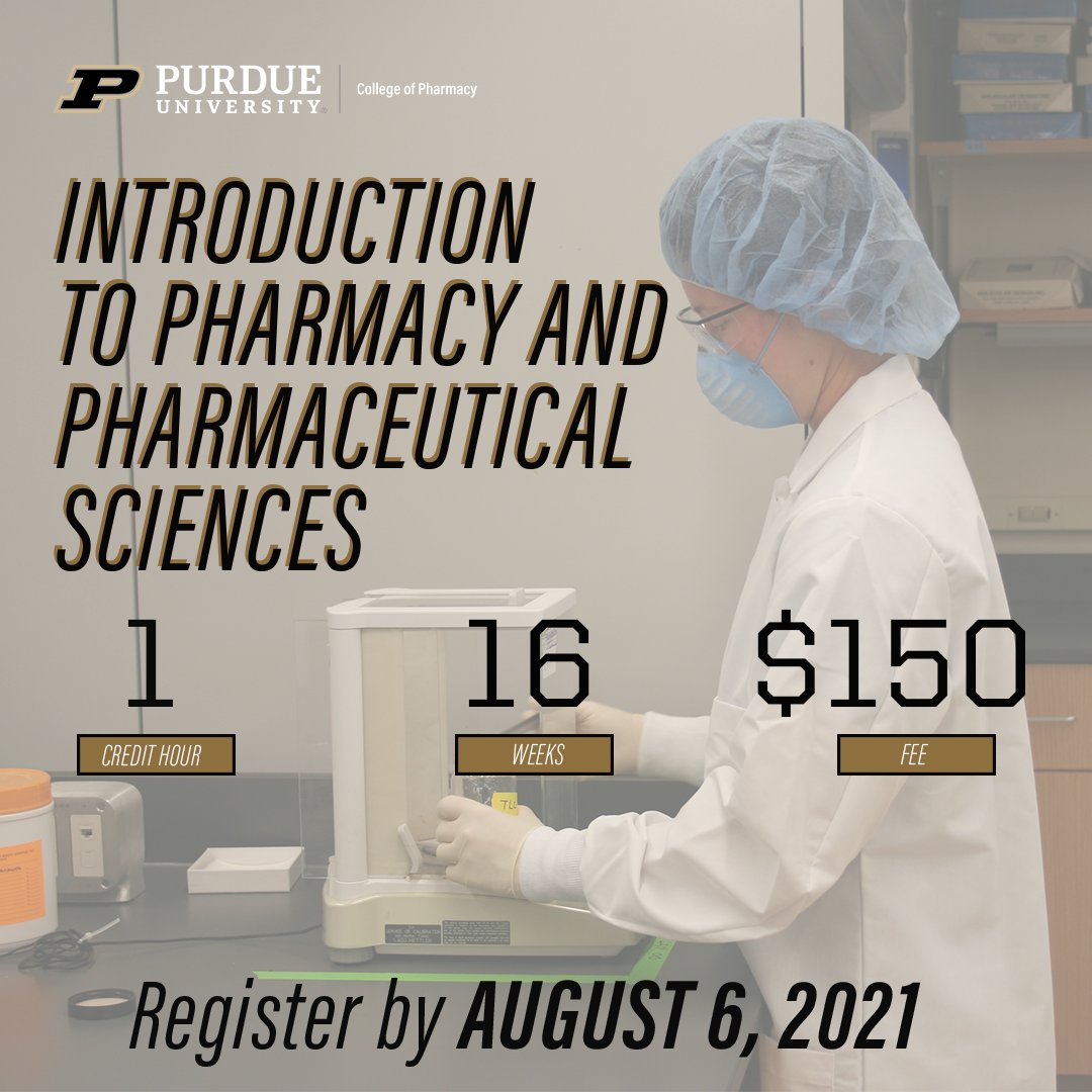 Interested in what you can do with a degree in #pharmacy Check out PHRM 10000, an online course open to high school and college students that covers the #PharmLife Registration closes in two weeks ow.ly/gx0p50Fi9Af