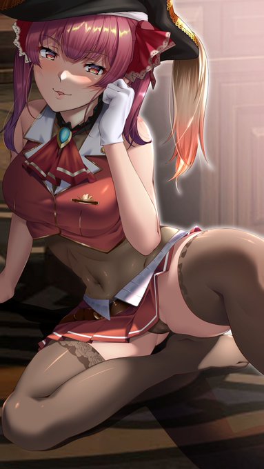 #マリンのお宝
最近配信を愉しませて頂いたので船長のイラストを描かせて頂きました。 