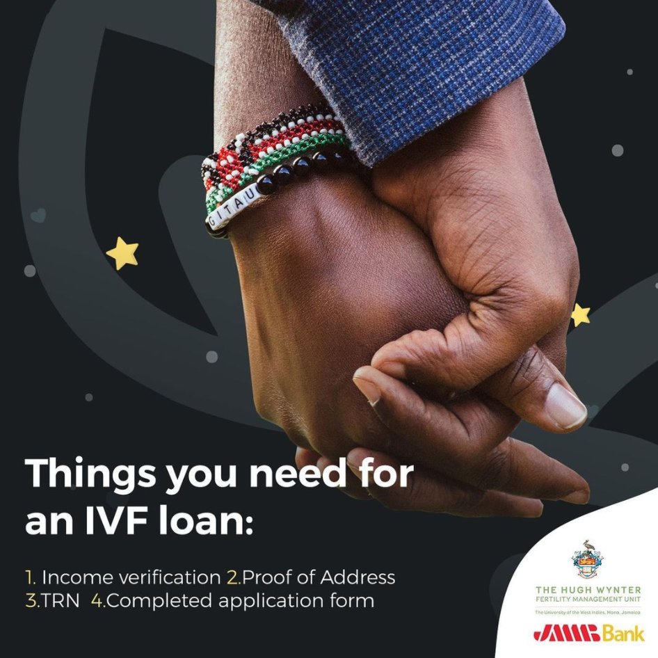 hwfertility's tweet photo. Get access to a loan of up to $5,000,000 with up to 5 years to repay at 18% interest per annum. Contact JMMB at 876-998-JMMB (5662) for more information.

 #HughWynterFertility #HWFMU #IVFJamaica #fertility #ivf #baby #family https://t.co/B64I1ZOX35