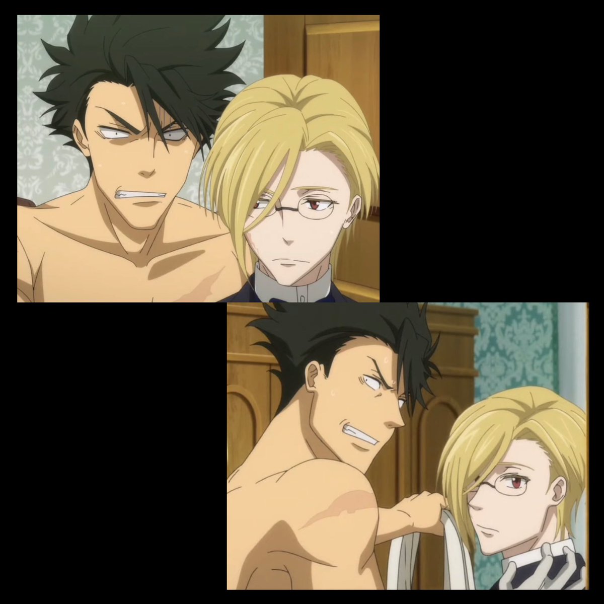 HAIKYUUFESS's tweet photo. *HQ contain M/M krtsk // crossover Moriarty the patriot 

Kuro ama Tsuki ganti profesi?? 🧐🖤 https://t.co/GydIuTsn4X