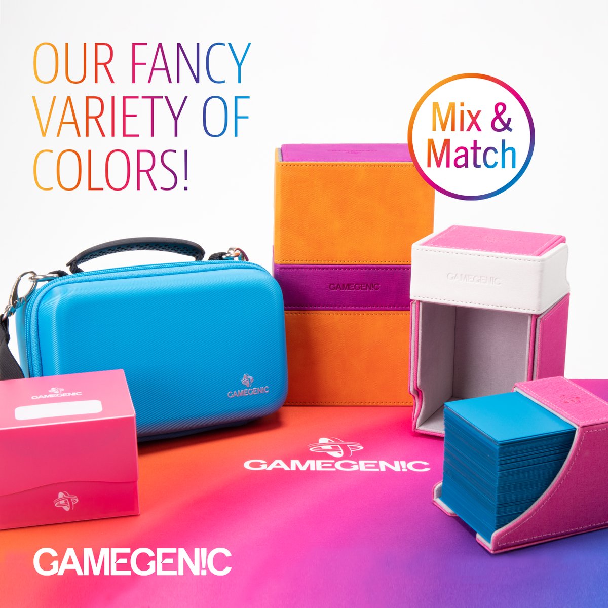 Gamegenic_'s tweet photo. It's no secret that we at #gamegenic love #colors!
We constantly add even more colors to our existing range!
Our #models for today: #SideHolder 100+ XL, #GameShell 250+, #Stronghold 200+, #Watchtower 100+
What's your favorite color? Let us know in the comments ๐ https://t.co/zLSg68ugt3