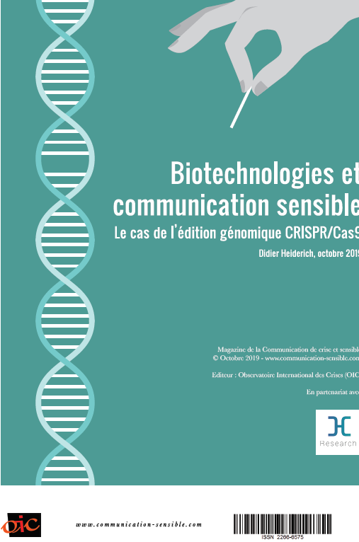 HeiderichCS's tweet photo. #ARelire 🧬Biotechnologie et communication sensible 📝Le cas de l’édition génomique CRISPR/Cas9 par @heiderichd - https://t.co/9Tlp1aRZ4N #biotechnologie #CRISPR #comsensible #comdecrise #comsciences https://t.co/7sm76aJAAB