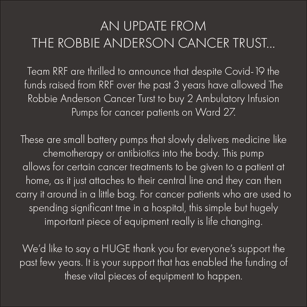RRF_2020's tweet image. Thrilled that the funding raised over the last 3 years by RRF have helped @robbiestrust buy some vital equipment for cancer patients on Ward 27.@Leic_hospital #cancer #ward27 #makeadifference
