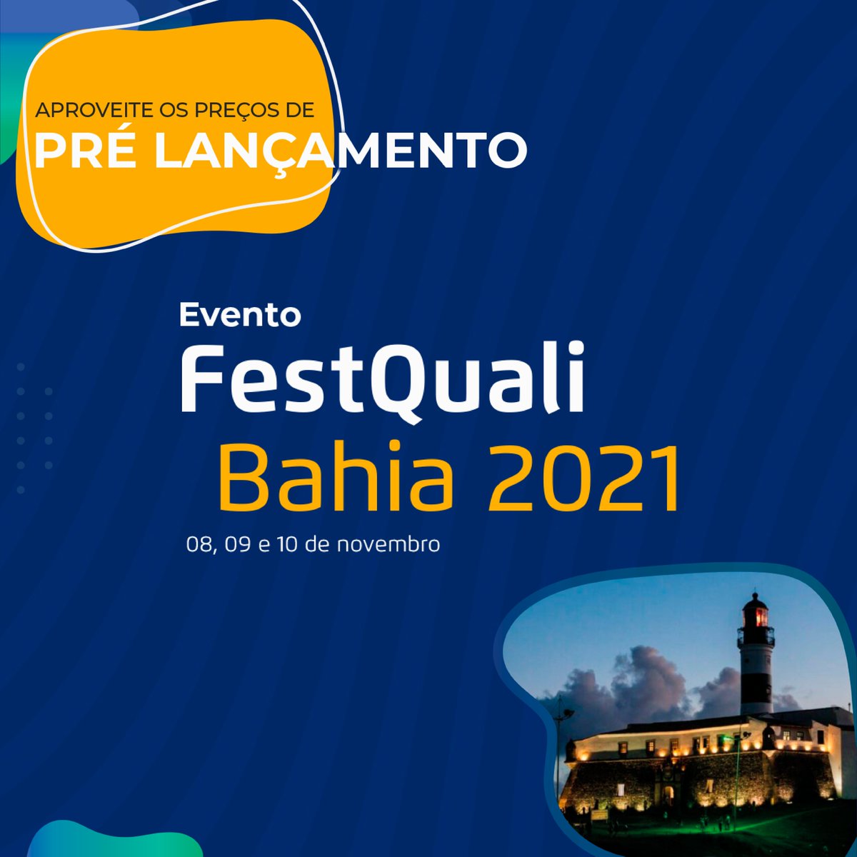 festquali's tweet photo. Garanta já a sua participação no FestQuali Bahia 2021.

https://t.co/yCFgmzLM3v

#FestQuali #FestQuali2021 #FestQualiBahia #FestQualiBahia2021 https://t.co/uDch6l3EzT