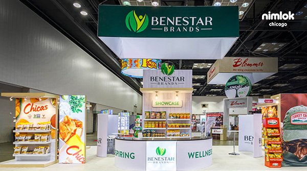 Another gorgeous exhibit in the books for 2021! The team enjoyed working with #benestarbrands on this eye-catching modular exhibit. #tradeshowexhibits #design #graphicprinting #exhibits