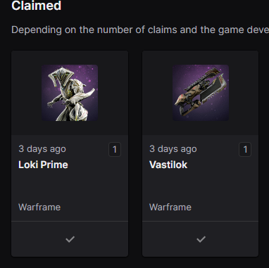 Rosysian's tweet photo. @PlayWarframe I've been waiting for 3 days now and still no sign of Loki Prime or the Vastilok in my arsenal. https://t.co/BzRie5dOsx