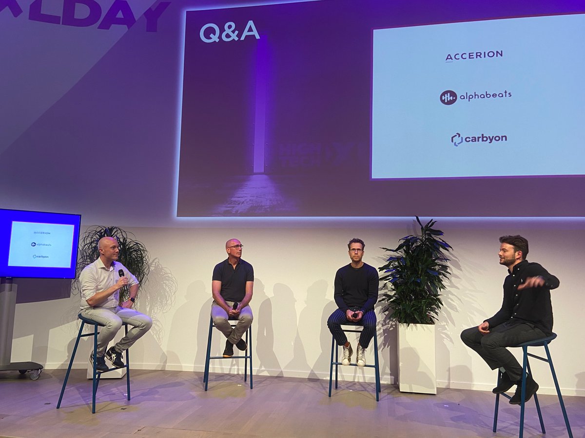 Accerion's tweet photo. CEO @VincentBurg joined @Hightechxl's "Star Alumni" panel during  #XLDay on Friday. Vincent talked about innovating during a pandemic &amp; how Accerion didn't just survive but thrived, adding new customers, exceeding sales goals &amp; doubling the team. #inspiring #wisdom #sageadvice https://t.co/0fjLXQObco