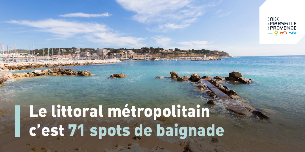 #LeSaviezVous ? 🏖💙  Le littoral métropolitain s’étend sur 255 kilomètres 👉 7⃣1⃣ spots de baignade s'offrent ainsi à vous cet été !
💬 Pour connaître en temps réel la qualité des eaux de votre lieu de vacances, c’est par ici 💦ow.ly/1OVN50FzNwD