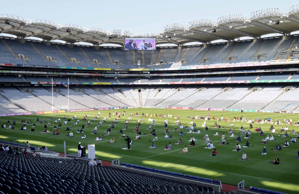 CrokePark's tweet photo. Check out some pictures from a sunny #EidAlAdha2021 as welcomed members of the Muslim community to #CrokePark today. https://t.co/LWFN6BZ2l1