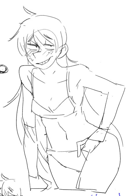 ラフから線画まではこんな感じでした 