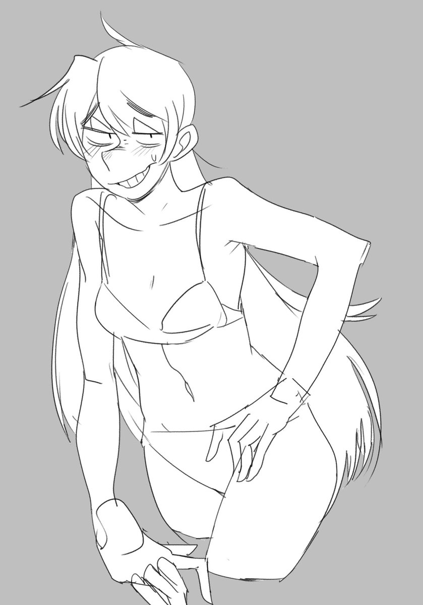 ラフから線画まではこんな感じでした 