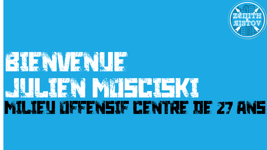 RistovZenith's tweet photo. Bienvenue à Julien Mosciski, deuxième recrue de ce mercato. #RISTOV #FSFLIVE https://t.co/6lOoZCwHeb