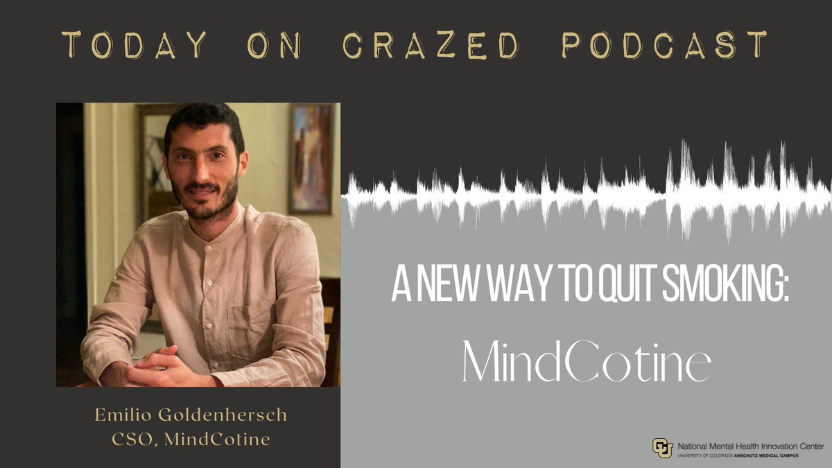 *NEW EPISODE* Our hosts meet virtually with Emilio Goldenhersch, CSO of @mindcotine, about their #VR mindful exposure therapy (VR-MET) which puts smokers in real life situations. Listen below or on your favorite podcast platform!👇🎧🙌

crazedpodcast.com/059-a-new-way-…

 #VRTherapy