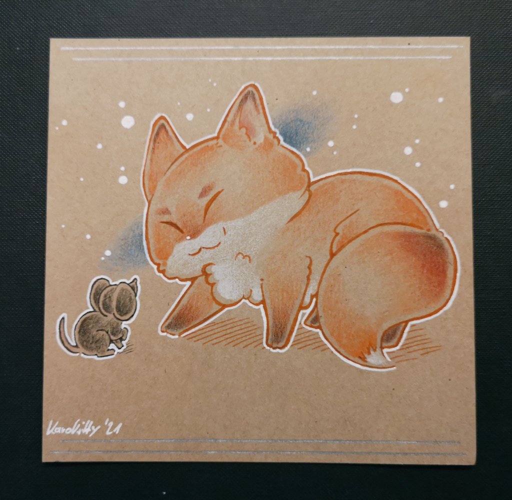 Karokitty1's tweet photo. Wollte mal was ausprobieren xD die soften fraben und die blasen outlines sind einfach Zucker.

#poketcard #dokomi #dokomi2021 #dokomiartistalley #karokitty https://t.co/5PlSj0Zc0n