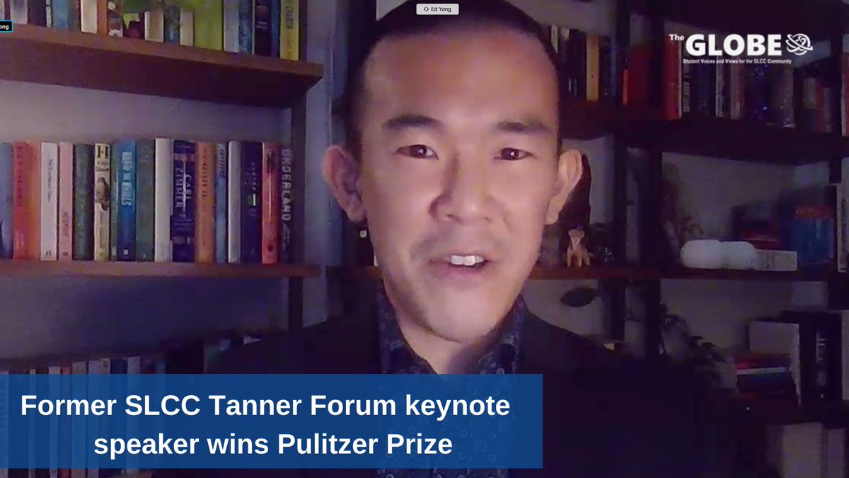 GlobeSLCC's tweet image. Last year's keynote speaker, Ed Yong won a Pulitzer Prize for his in-depth coverage of the pandemic. His series of long-form articles were published in The Atlantic. Follow The Globe to learn more. bit.ly/3zl7Jhn
@SaltLakeCC @evolprof @DanielleSusi @edyong209 #Pulitzer