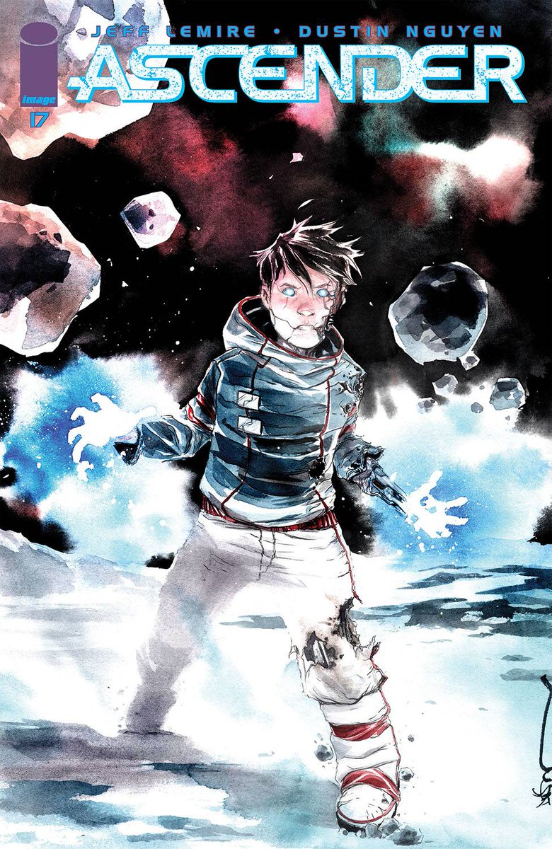 Next-to-Last Issue OUT TOMORROW!

ASCENDER #17
Writer: @JeffLemire 
Artist:  #DustinNguyen 
Letters & Design: @swands 
Editor:  #WillDennis 
Cover Artist:  Dustin Nguyen 
Publisher:  @ImageComics