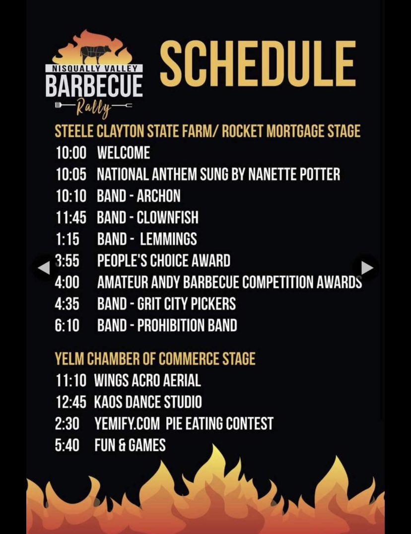 Archon_band's tweet photo. We’re back!! Excited to finally announce our first show back, we will be opening the yelm bbq rally Saturday 7/24!!! We play at 10:10am so set your alarms early and come down to see us!! https://t.co/wohk13pb9T