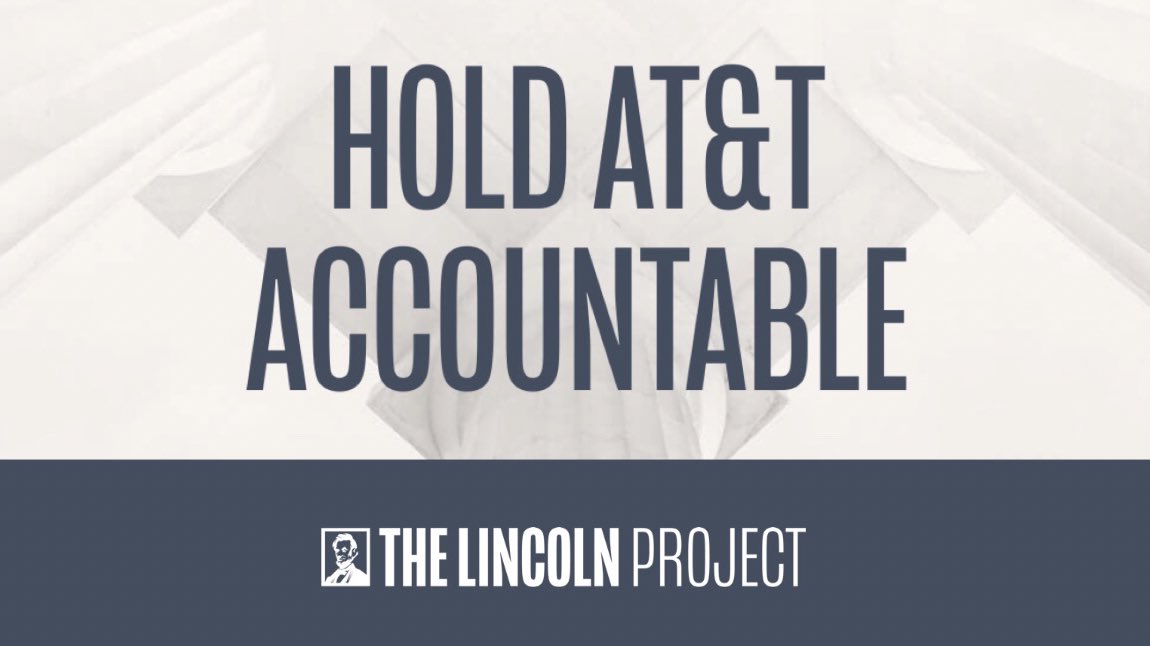 ProjectLincoln's tweet photo. The same day TX Governor Abbott called the legislature back into special session to pass a draconian voting restrictions bill, AT&amp;T wrote his PAC a check for $100,000.

Join our movement now and demand @ATT stop funding authoritarian crooks: https://t.co/6c9fg7hjs4 https://t.co/AAO3hfjtaU