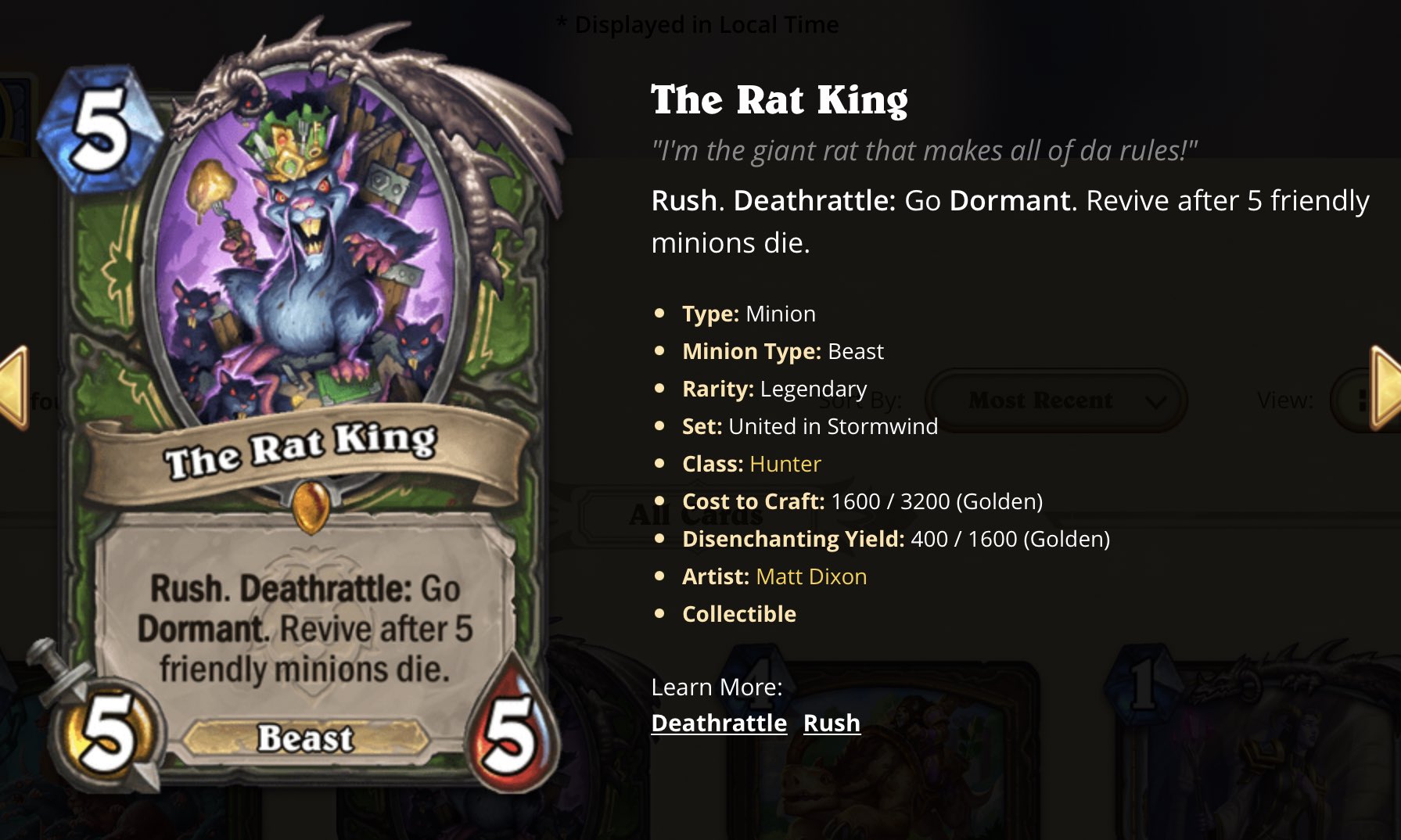 The Rat King (boss) - Hearthstone Wiki