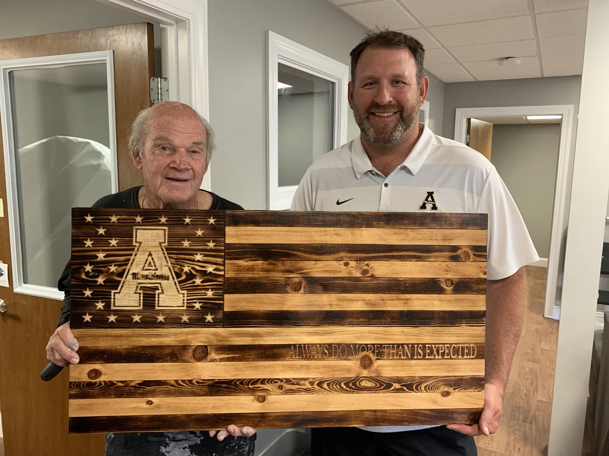 coach_sclark's tweet photo. Happy belated birthday Coach! While this is only a small token of appreciation, your guidance means more than you will ever know. @AppState_FB@YOSEFCLUB #HeySucker #Alwaysdomorethanisexpected https://t.co/cqzNxgmNvl