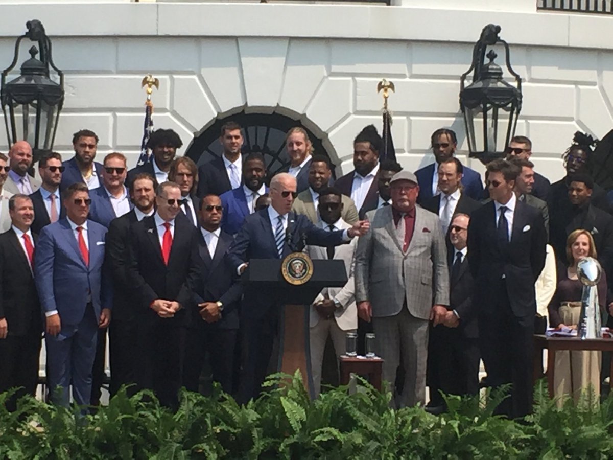 President Joe Biden says it’s time to start calling Tampa the City of Champions.