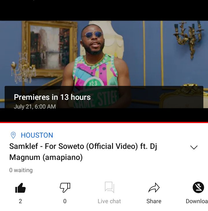 RexAn2ny's tweet photo. Thats it guys 13hours to go
#ForSoweto the Movie by @SAMKLEF gonna be blazing 🔥🔥🔥🔥
Guys make sure you subscribe to @SAMKLEF channel on Youtube 🎥🎥
#ForSoweto is another dope gbedu from #SamklefBornLegend which I gotta say, is 100% DOPE🔥🔥🔥
Anticipate https://t.co/XdmaTVEkUk