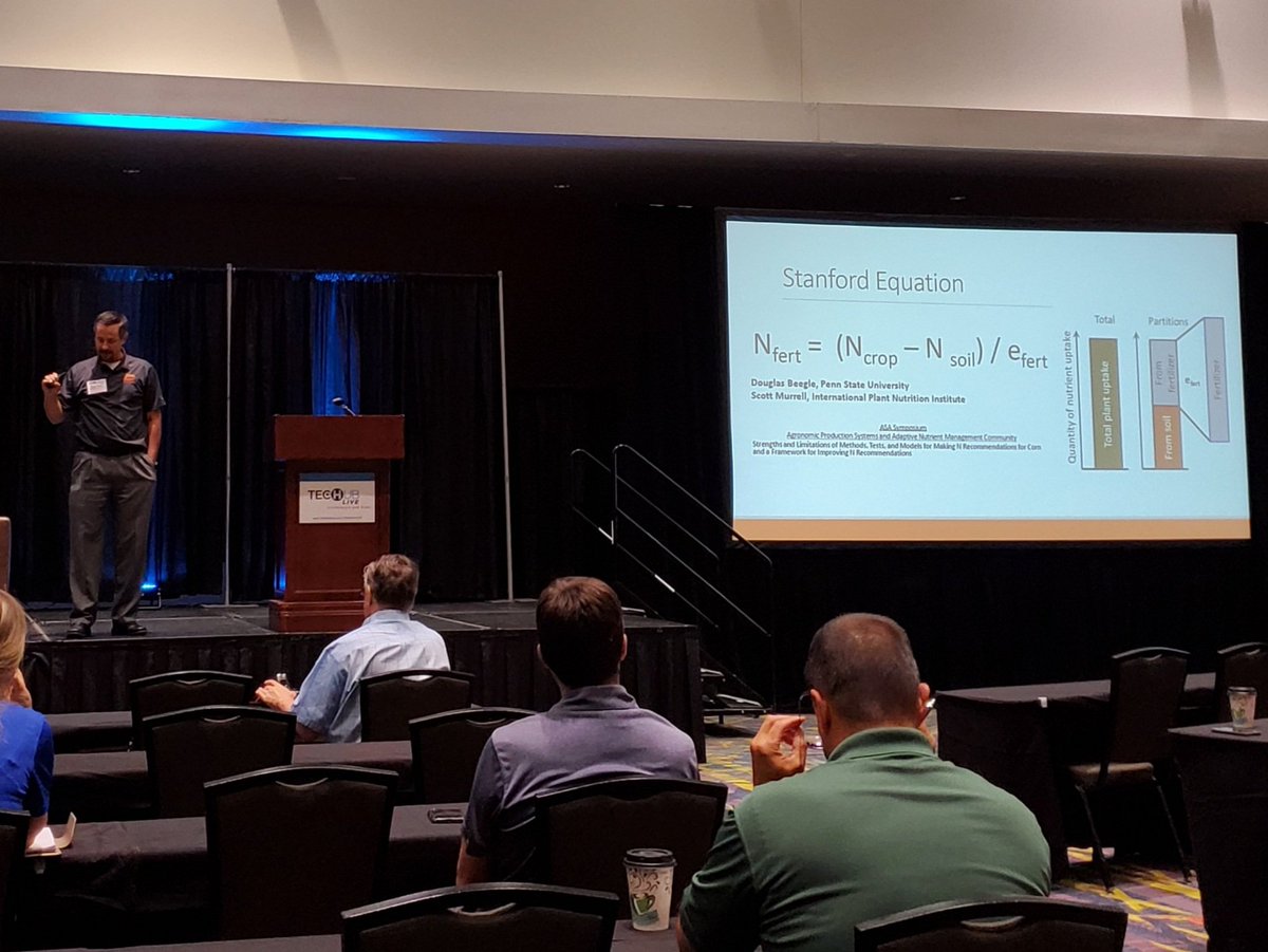 fultojp's tweet photo. @OSU_NPK and @NPK_Professor laying down the science on N management in #corn and ideas on more contemporary mngt. #TechHubLIVE #agtech #precisonaglandgrants #DataIntel https://t.co/qpP3uYNZRU
