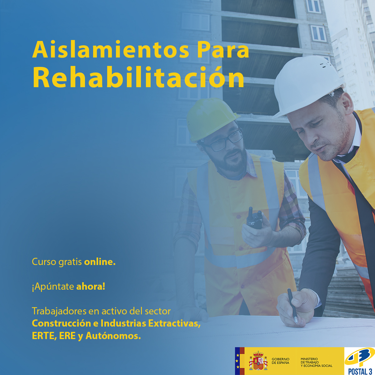 AcademiaPostal3's tweet photo. 🟡CURSO ONLINE GRATIS

🔷Trabajadores en activo de la Construcción e Industrias Extractivas, ERTE y Autónomos 
👷‍♀️Realiza actuaciones concretas para mantener eficientes las instalaciones de climatización

https://t.co/gMHYVYe1vy

#Postal3 #CursosGratis #CursosOnline #Formacion https://t.co/nOP0CYxlEn