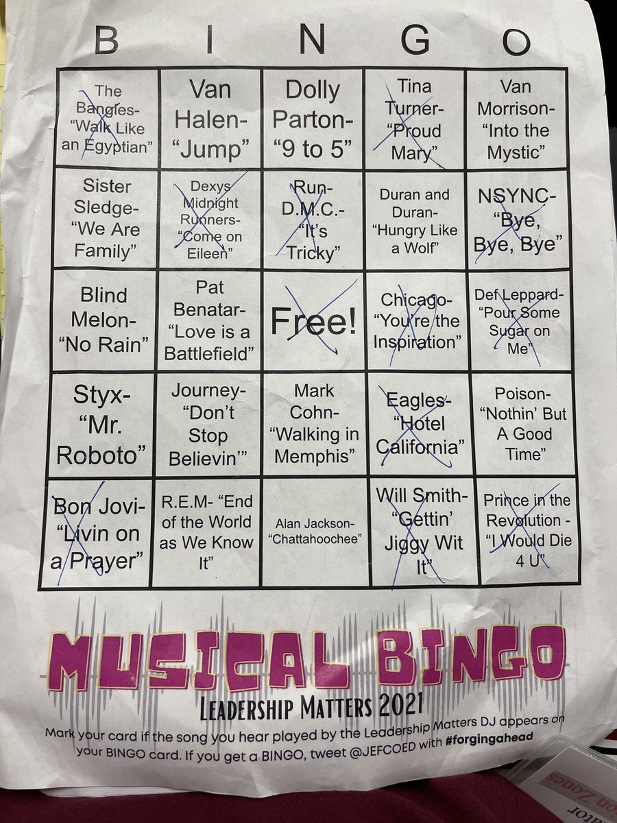Dr. Pam Rush (@pamlrush) on Twitter photo Bingo! <a href="/JEFCOED/">Jefferson County Schools</a> #forgingahead Learning, networking, and playing musical bingo! Bingo! <a href="/JEFCOED/">Jefferson County Schools</a> #forgingahead Learning, networking, and playing musical bingo!