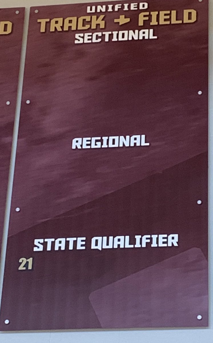 CCityEaglesAD's tweet photo. Banner updates happened today!  Congratulations to boys golf, softball, and unified track on your accomplishments! https://t.co/kg5Yn8hB1F
