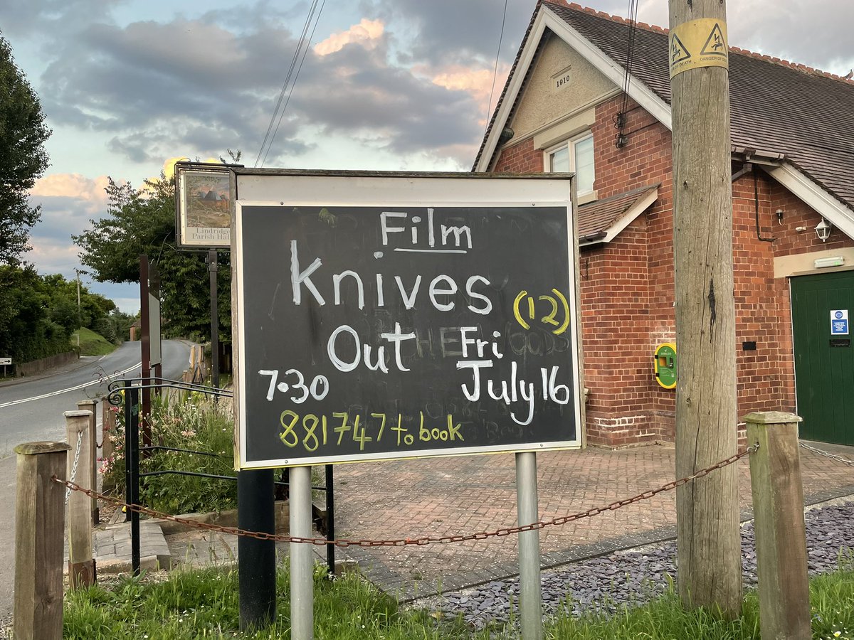 Can’t believe I missed it <a href="/rianjohnson/">Rian Johnson</a> #LindridgeParishHall