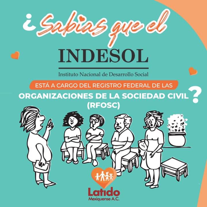 LatidoM's tweet photo. Y ante el RFOSC están inscritas Asociaciones Civiles sin fines de lucro como Latido Mexiquense. #FelizMartes https://t.co/O4a2gd9sXO
